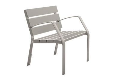 Fauteuil MODO-10 lames et piétement en aluminium