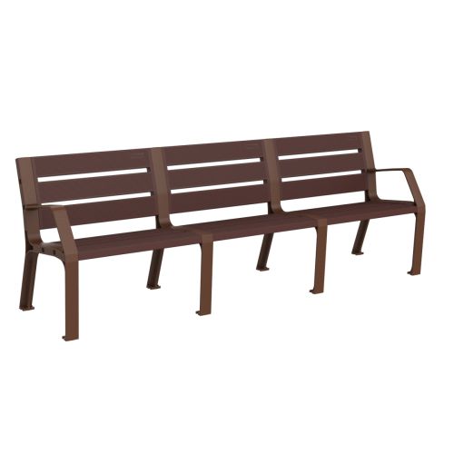 Banc Modo plastique éco 100 % recyclable 4 pieds (244 cm)