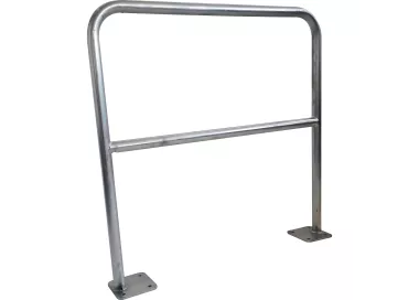 Barrière de sécurité acier Ø 40 mm avec platine