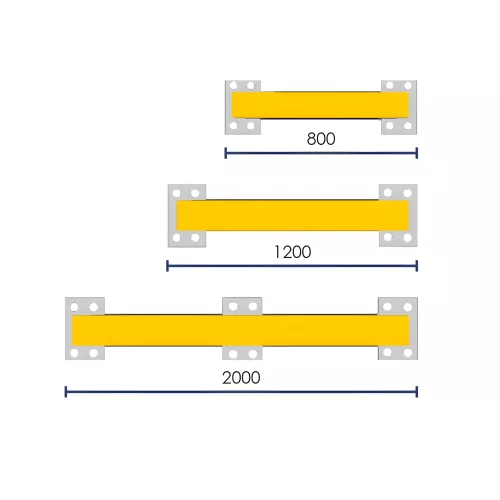 Butée de parking déformable avec capuchons