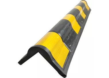 Protection d'angle caoutchouc noir et jaune