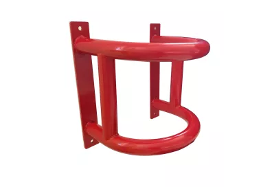 Protection de canalisation en acier rouge haute visibilité