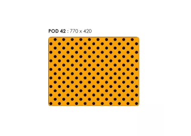 Dalle podotactile aluminium antidérapante avec clous