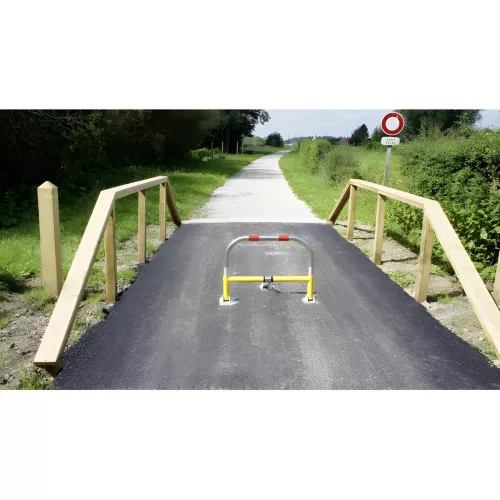 Arceau de parking haute résistance à ressorts, déformable et réversible