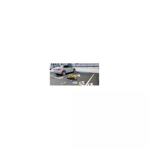 Arceau de parking haute visibilité à fixer caoutchouc