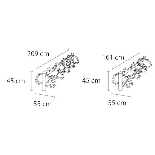 Support cycles double 8 ou 10 places