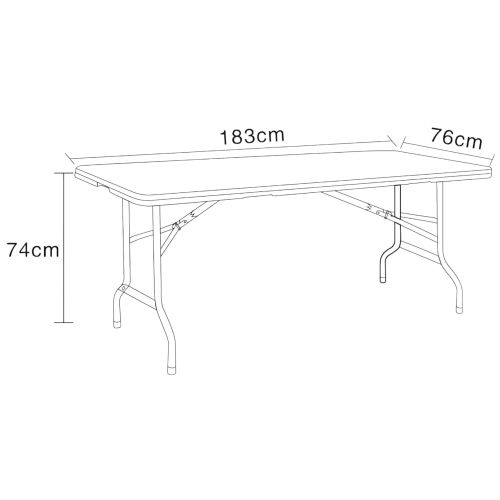 Table pliante EASY - 183 cm - 6/8 personnes