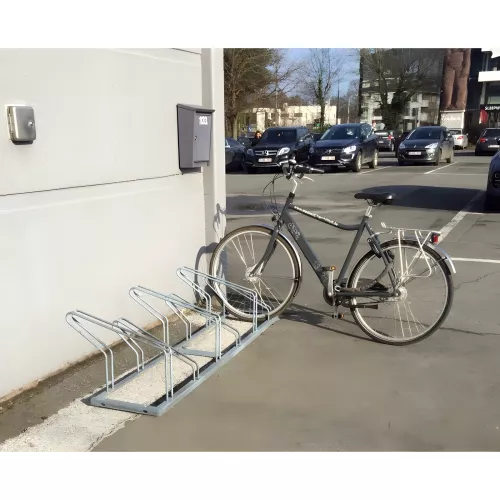 Rack à vélos râtelier 4 places acier galvanisé