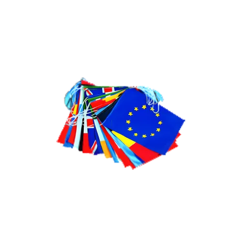 Guirlande 29 pavillons pays membres U.E. 10 m PVC