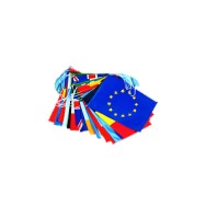 Guirlande 29 pavillons pays membres U.E. 10 m PVC