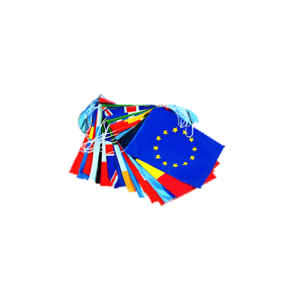 Guirlande 29 pavillons pays membres U.E. 10 m PVC