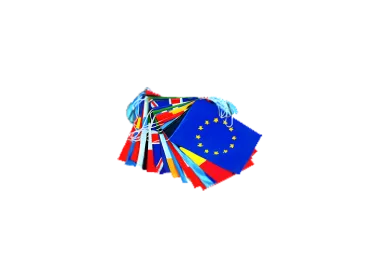 Guirlande 29 pavillons pays membres U.E. 10 m PVC