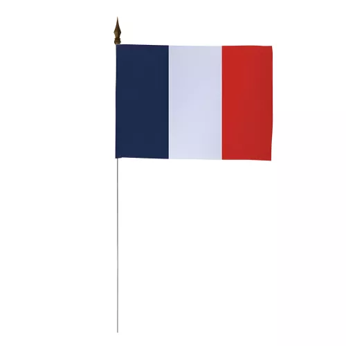 Drapeau de table France en maille polyester