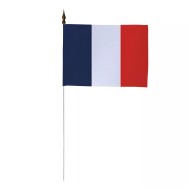 Drapeau de table France en maille polyester