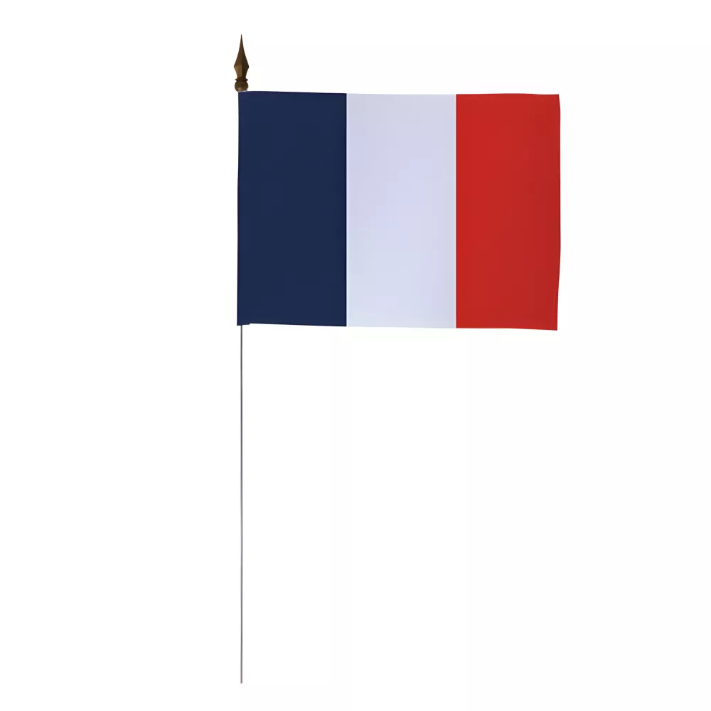 Drapeau de table France en maille polyester Drapeau de table France en maille polyester
