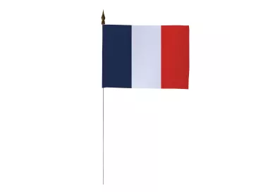 Drapeau de table France en maille polyester