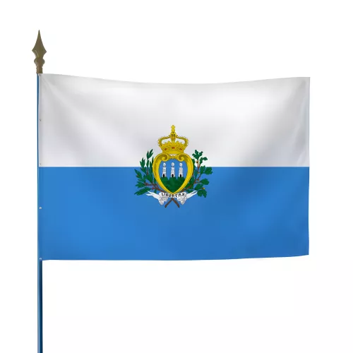 Drapeau Saint-Marin en maille polyester 115 g/m²
