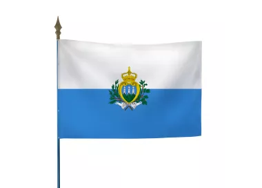 Drapeau Saint-Marin en maille polyester 115 g/m²