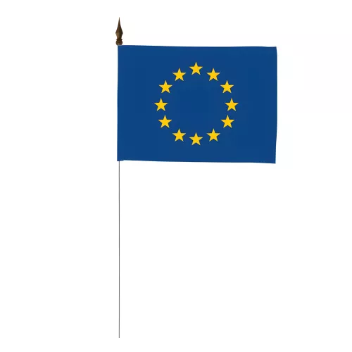 Drapeau de table Union Européenne 10 x 15 cm - Lot de 10