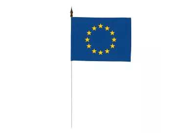 Drapeau de table Union Européenne 10 x 15 cm - Lot de 10