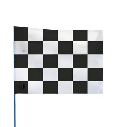 Drapeau de course damier 60 x 80 cm