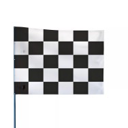 Drapeau de course damier 60 x 80 cm