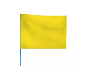 Drapeau de course automobile jaune 60 x 80 cm