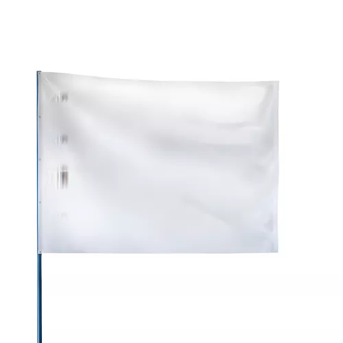 Drapeau de course automobile blanc 60 x 80 cm