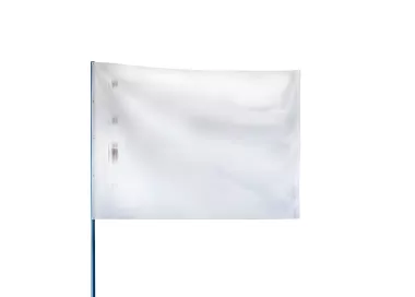 Drapeau de course automobile blanc 60 x 80 cm