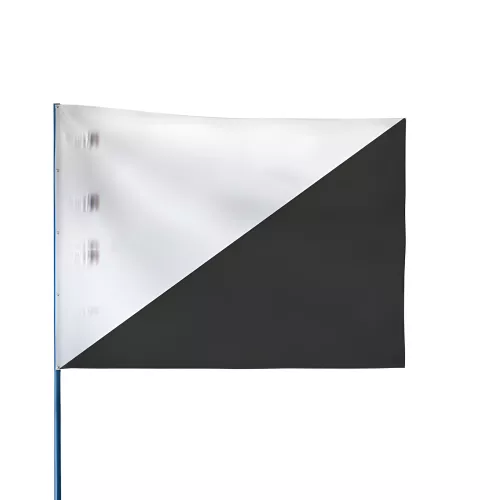 Drapeau de course triangles noirs et blancs 60 x 80 cm