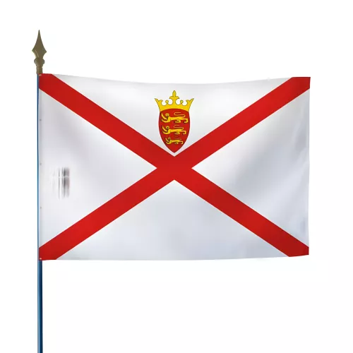 Drapeau Jersey en polyester avec hampe
