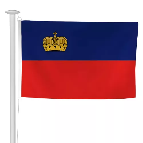 Pavillon Liechtenstein pour mât de pavoisement extérieur