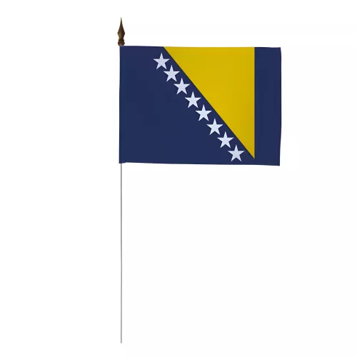Drapeau de table Bosnie-Herzégovine 10 x 15 cm polyester