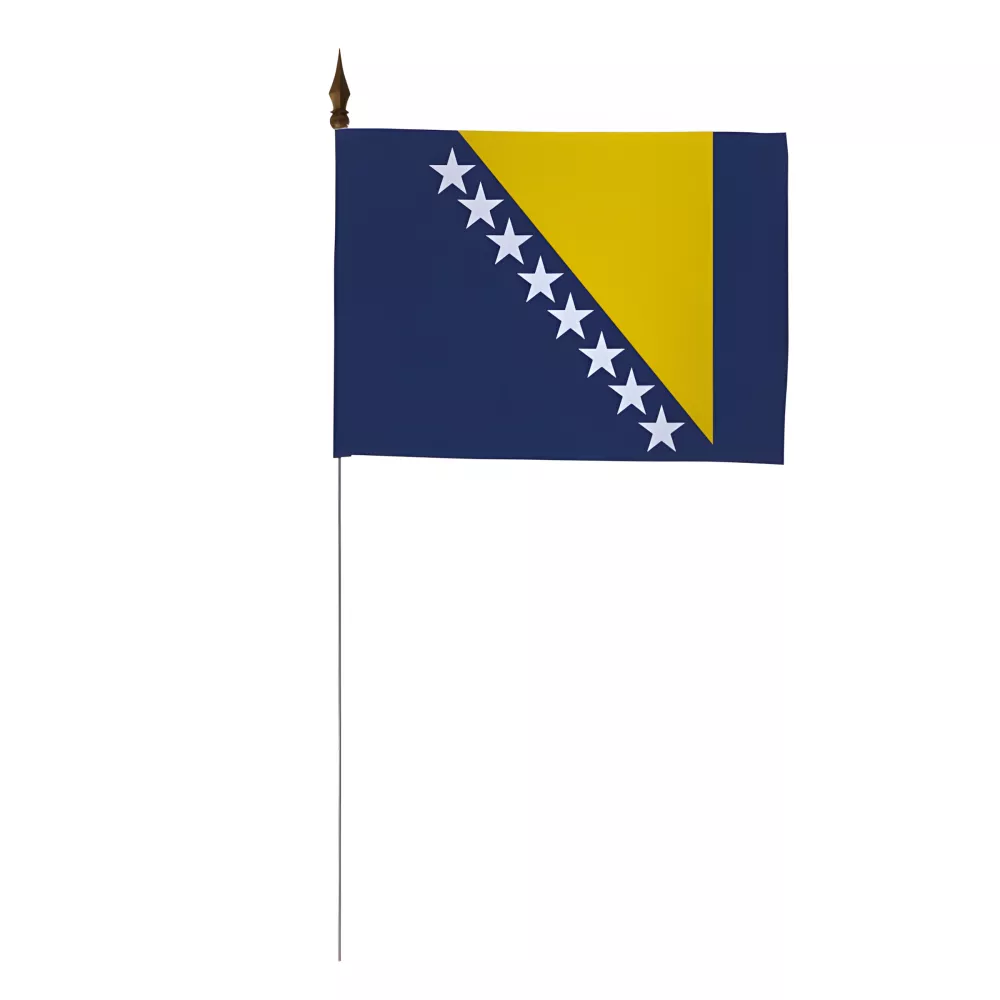 Drapeau de table Bosnie-Herzégovine 10 x 15 cm polyester Drapeau de table Bosnie-Herzégovine 10 x 15 cm polyester
