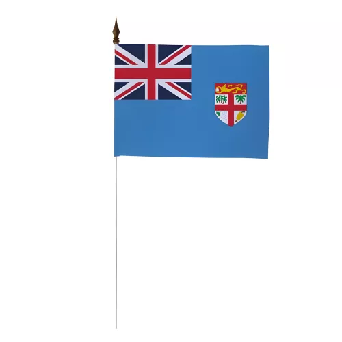 Drapeau de table Îles Fidji 10 x 15 cm pré-monté