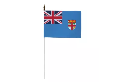 Drapeau de table Îles Fidji 10 x 15 cm pré-monté