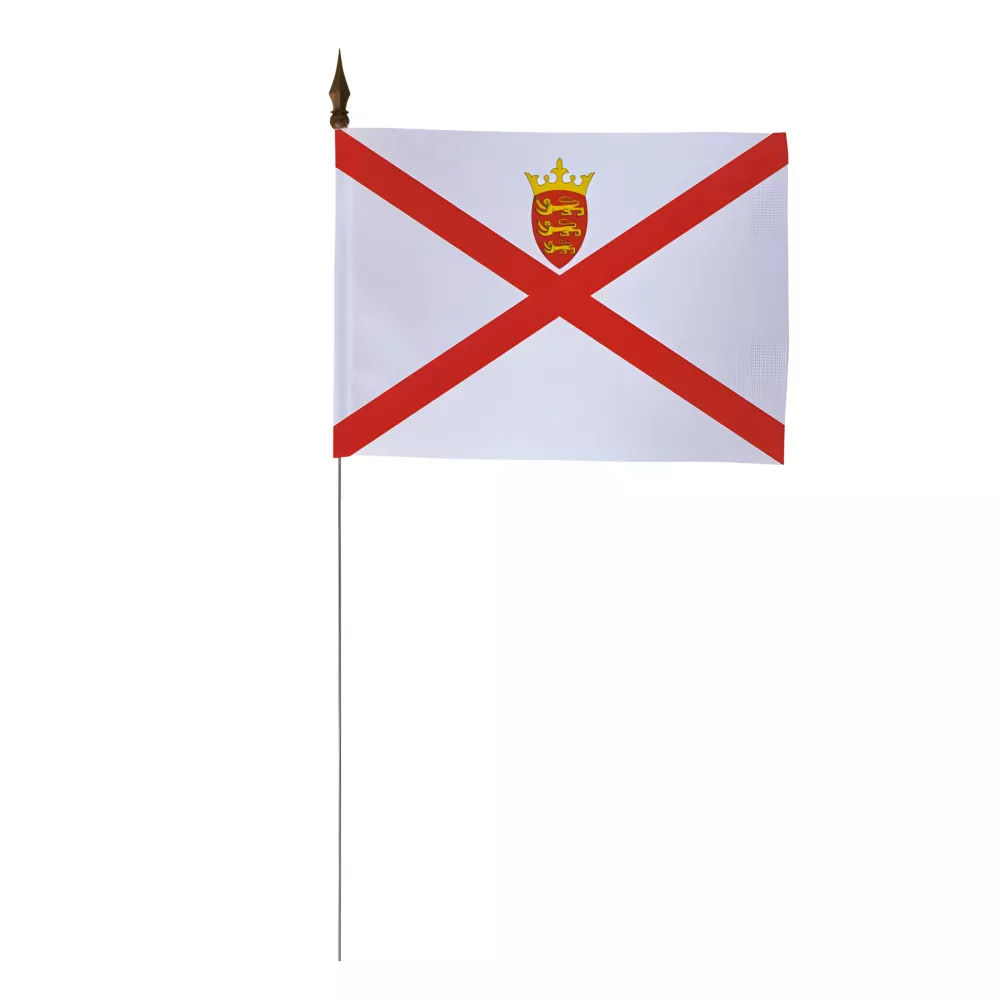 Drapeau de table Jersey 10 x 15 cm polyester Drapeau de table Jersey 10 x 15 cm polyester