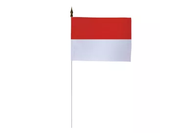 Drapeau de table Monaco 10 x 15 cm polyester