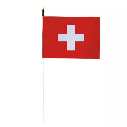 Drapeau de table Suisse 10 x 15 cm polyester