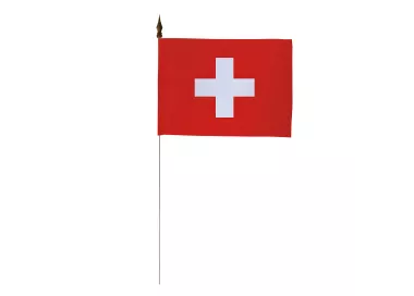 Drapeau de table Suisse 10 x 15 cm polyester
