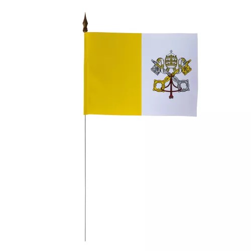 Drapeau de table Vatican 10 x 15 cm polyester