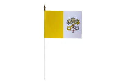 Drapeau de table Vatican 10 x 15 cm polyester