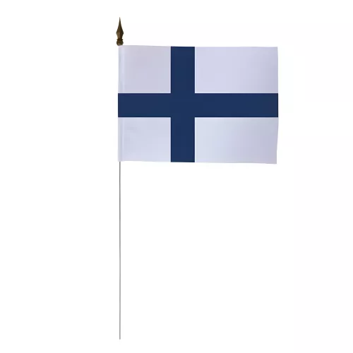 Drapeau de table Finlande 10 x 15 cm polyester
