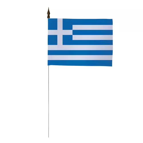 Drapeau de table Grèce 10 x 15 cm polyester