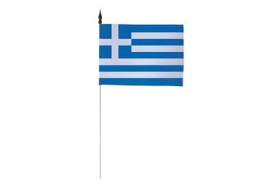 Drapeau de table Grèce 10 x 15 cm polyester