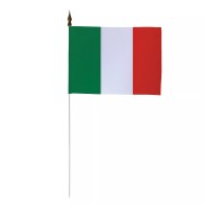 Drapeau de table Italie 10 x 15 cm polyester