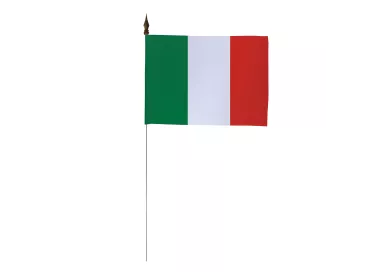 Drapeau de table Italie 10 x 15 cm polyester