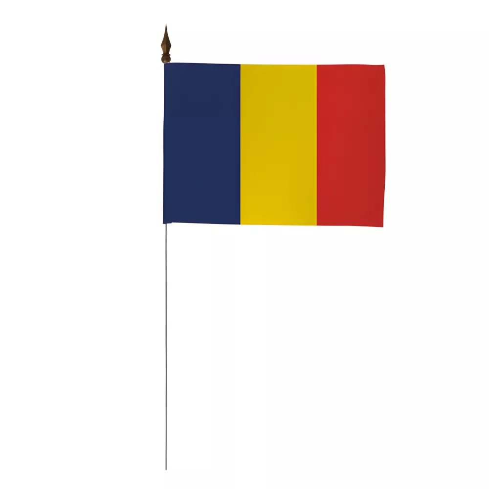 Drapeau de table Roumanie 10 x 15 cm polyester Drapeau de table Roumanie 10 x 15 cm polyester