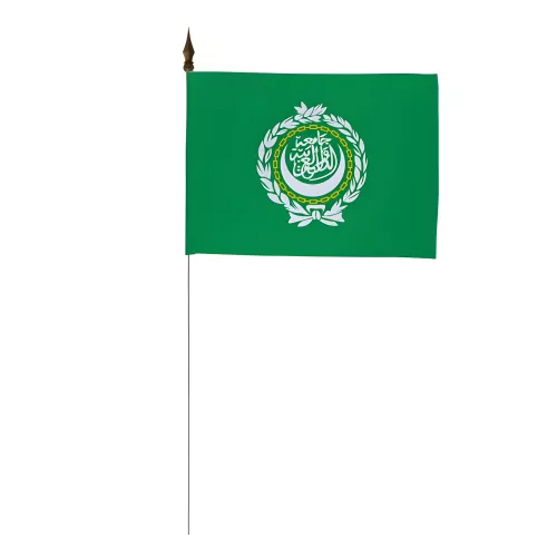 Drapeau de table Ligue Arabe 10 x 15 cm polyester