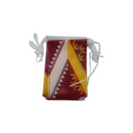 Guirlande Alsace plastique 10 m 20 fanions